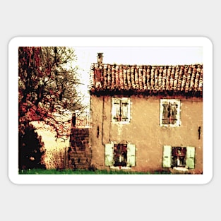 French house in the provence Sticker